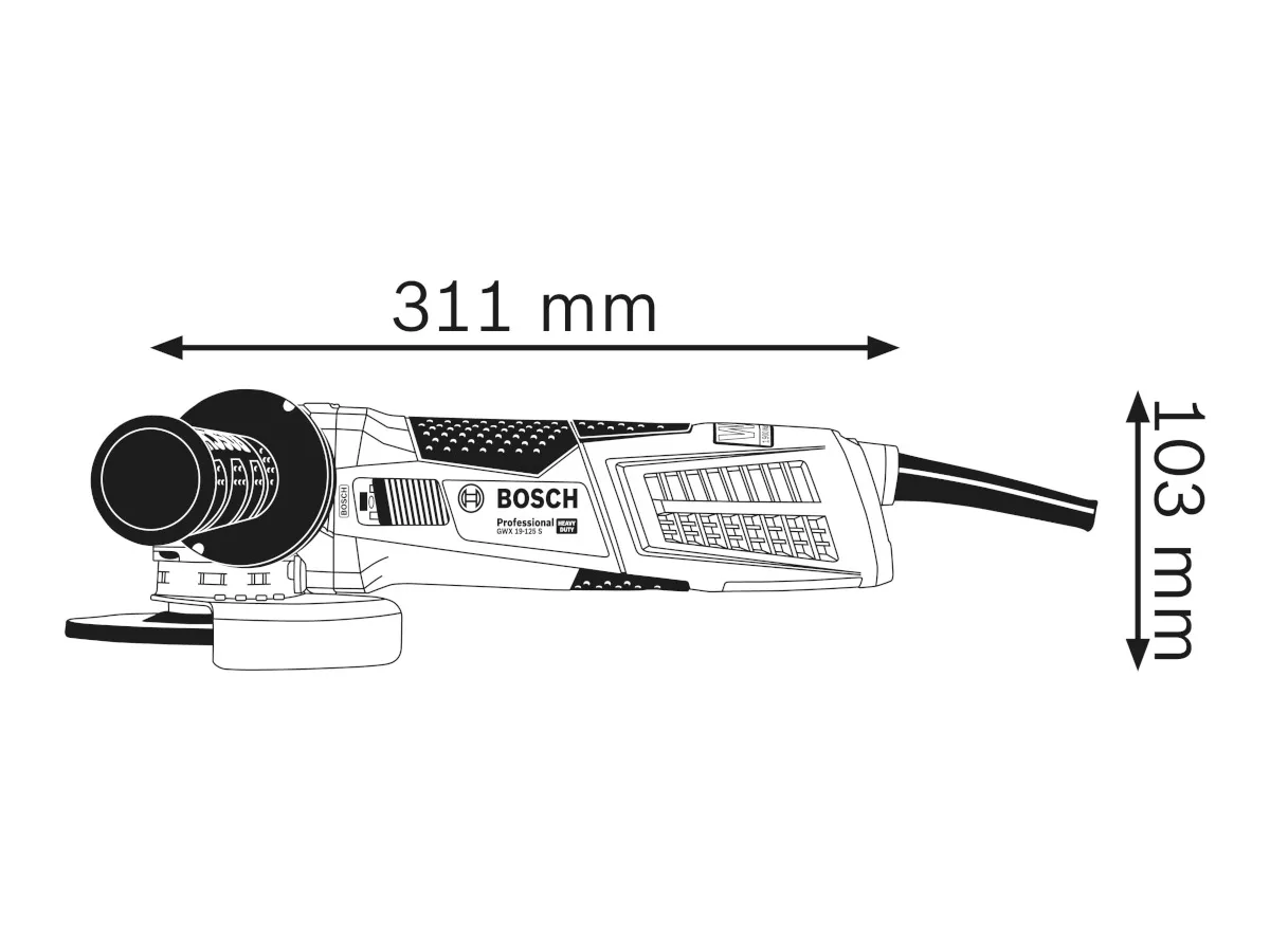 Meuleuse angulaire GWX 19-125 S XLock Bosch